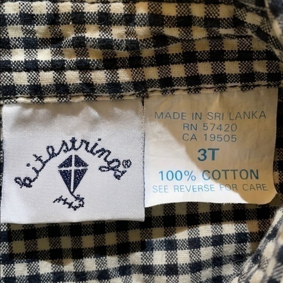 Kite Strings | Black Checkered Long Sleeve… - Picture 3 of 4